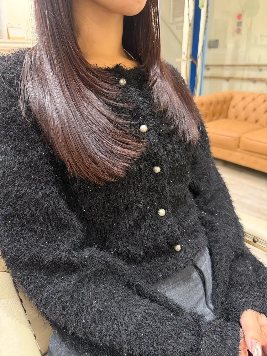 ロング カラー 髪質改善 レイヤーカット ロング カット ヘアカラー トリートメント 新越谷noble店長 松本拓也▶◀*.のヘアスタイル
