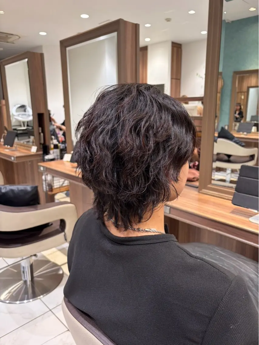 パーマ メンズ カットマン💎& 透明感カラー✨レオのヘアスタイル