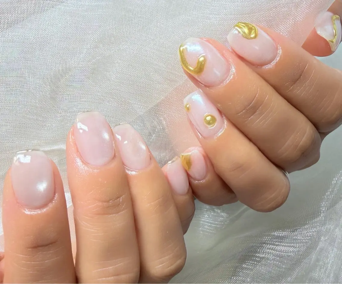 ネイル シンプルネイル nail room 凪のネイルデザイン