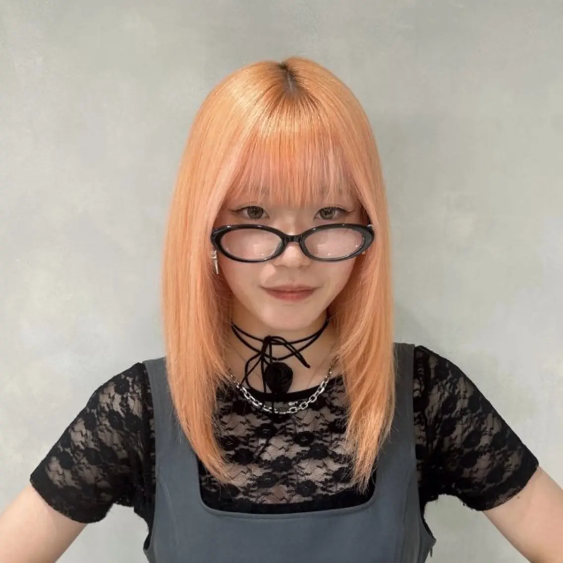 ミディアム カラー 【🦋綺麗めハイトー ン🦋】suzunoのヘアスタイル