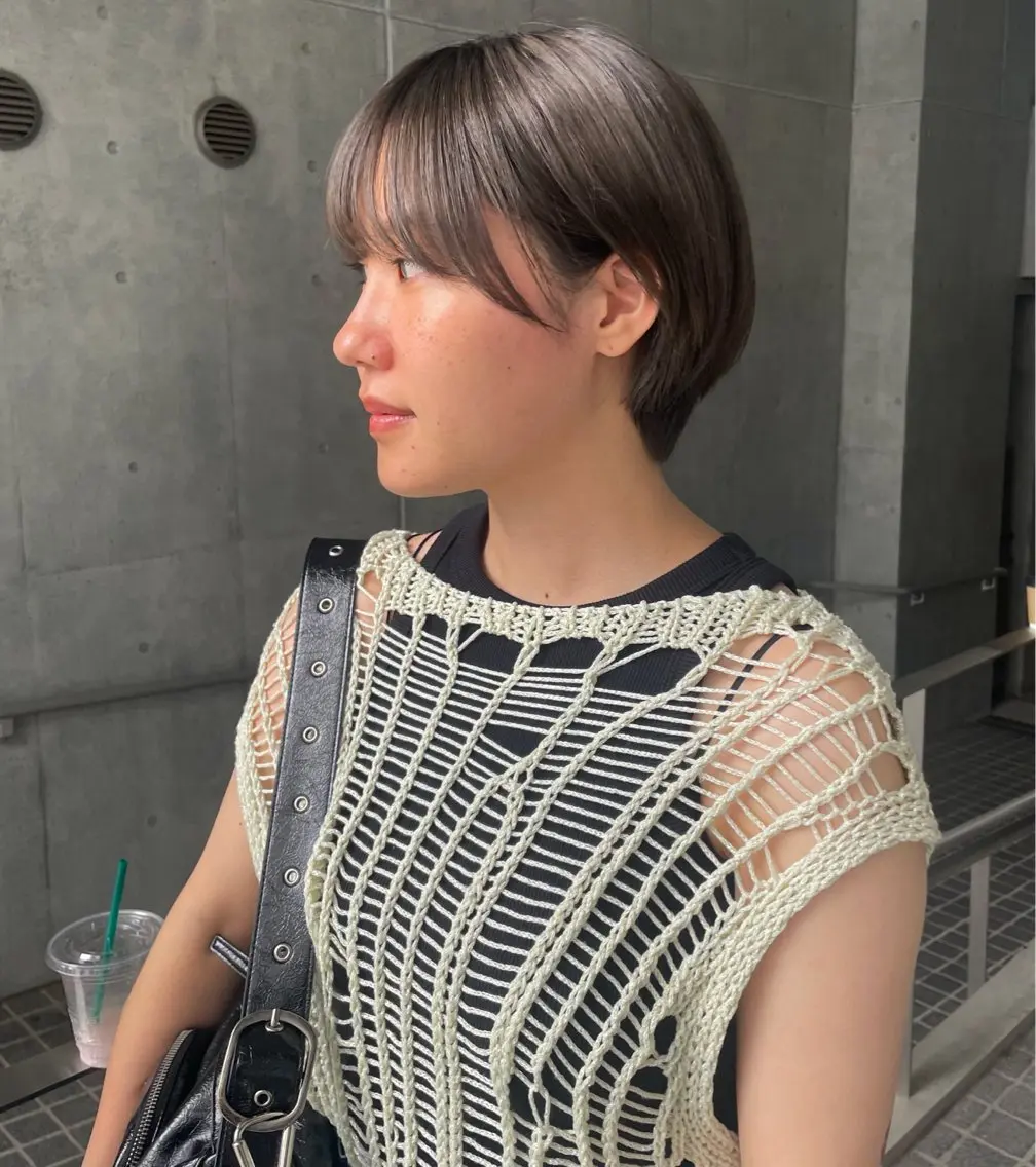 ショート 🌈メンズパーマ🌈 メンズカットアリサのヘアスタイル