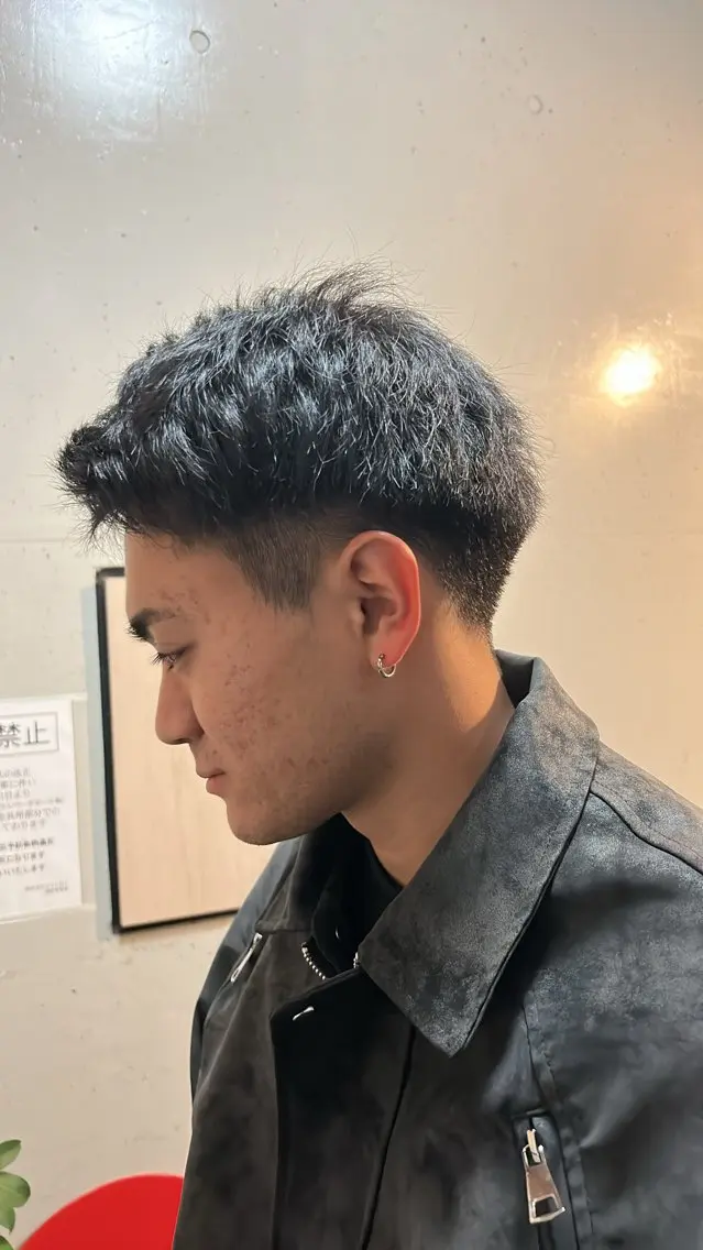 メンズ フェードカット 川津 由優暉のヘアスタイル