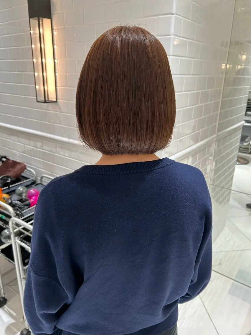 ショート カラー ベージュカラー ブリーチ ヘーゼル ブリーチなしカラー Manaka ☺︎のヘアスタイル