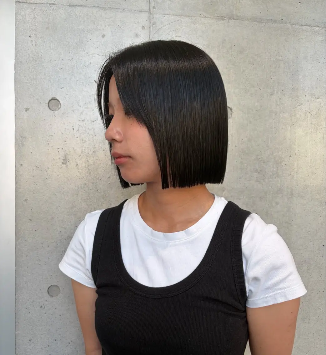ショート カラー ヘアアレンジ カット ヘアカラー トリートメント ボブ艶モテカラー🫧 カリンのヘアスタイル