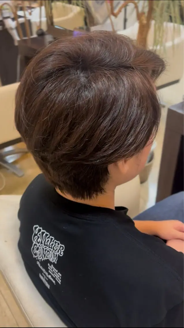 ショート カラー パーマ メンズ メンズパーマ 縮毛矯正 ストレートパーマ 西川 彰太のヘアスタイル