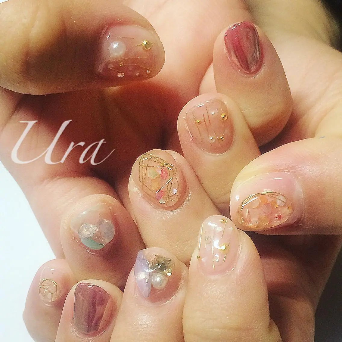 ネイル クリアネイル UrakoNail 《nail》のネイルデザイン