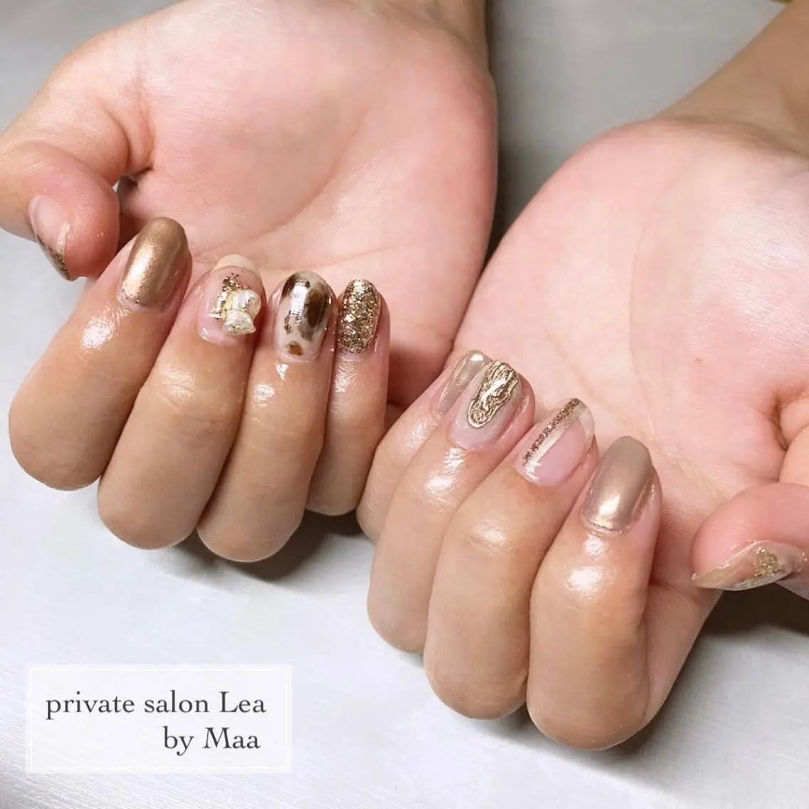 ネイル ハンドネイル private_ salon.Leaのネイルデザイン