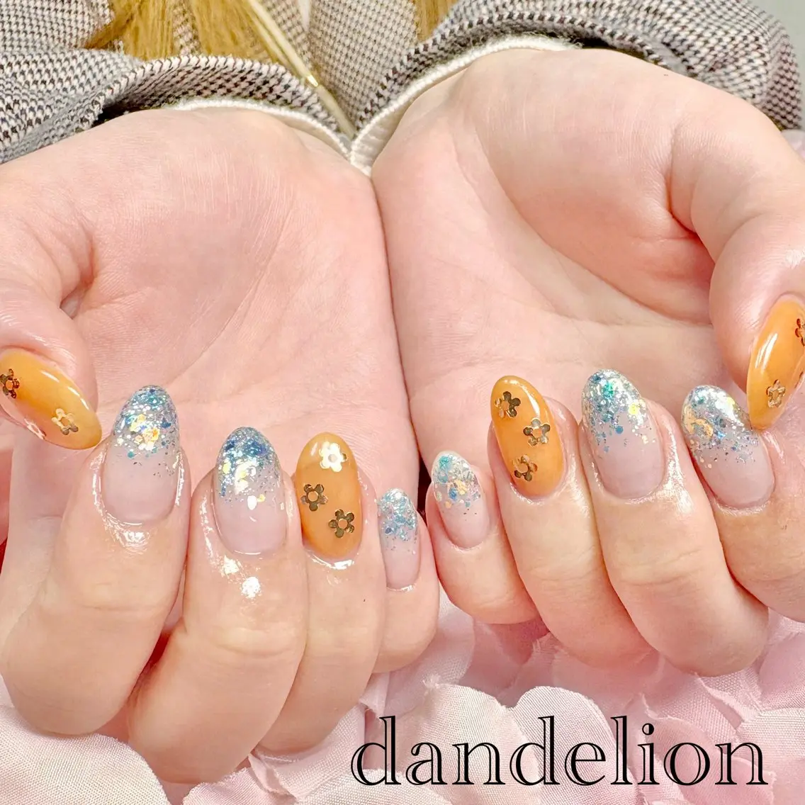 ネイル ハンドネイル ハンドケア dandelion ダンデライオンのネイルデザイン