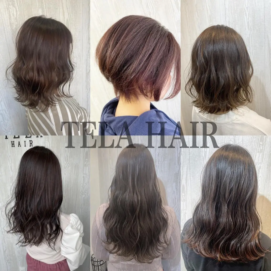 ミディアム パーマ ヘアアレンジ カット ヘアカラー 縮毛矯正 トリートメント HUENEST アカデミーサロンのヘアスタイル