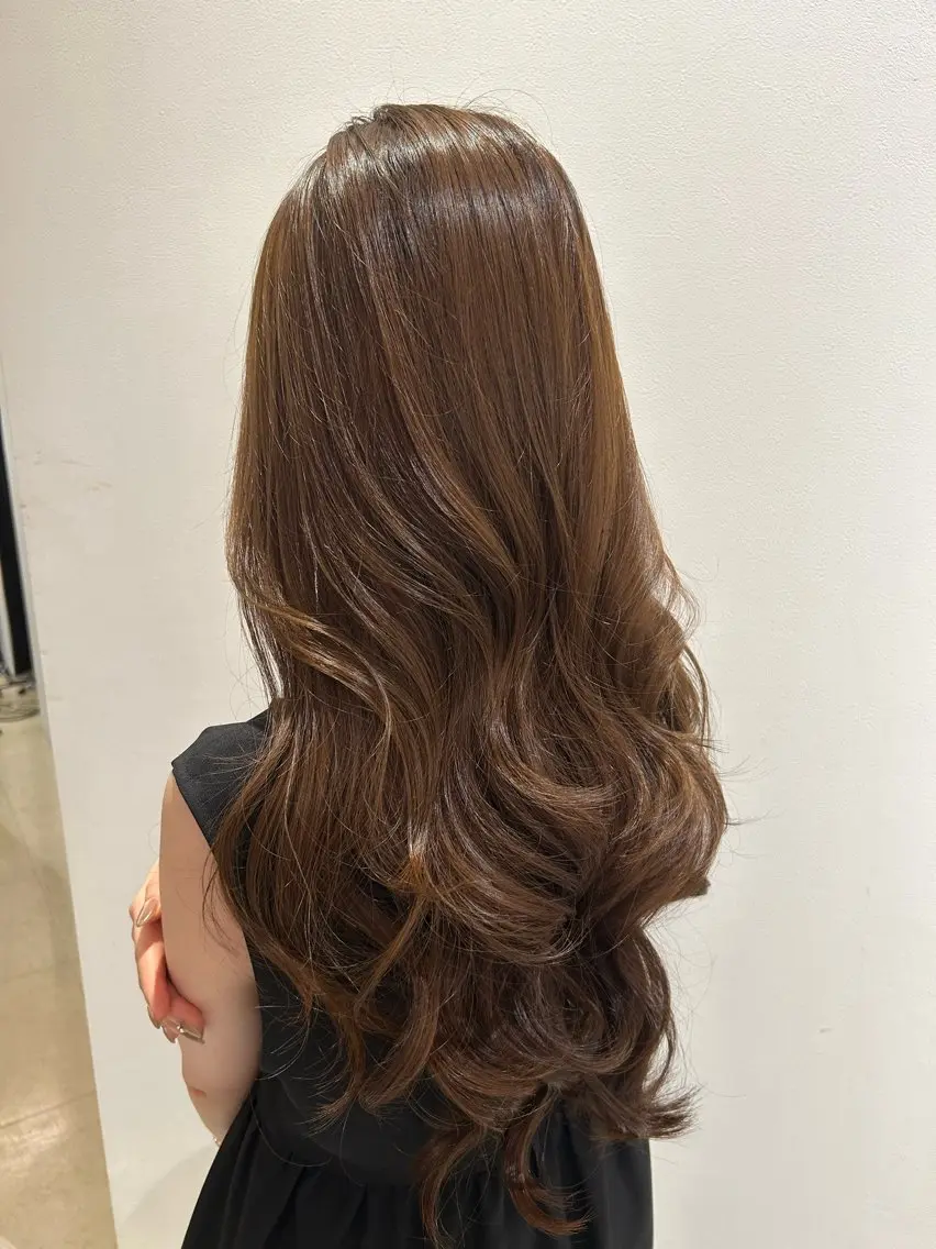 ロング ヘアカラー 大人色気レイヤー/ 大阪梅田/ユズ🎀のヘアスタイル