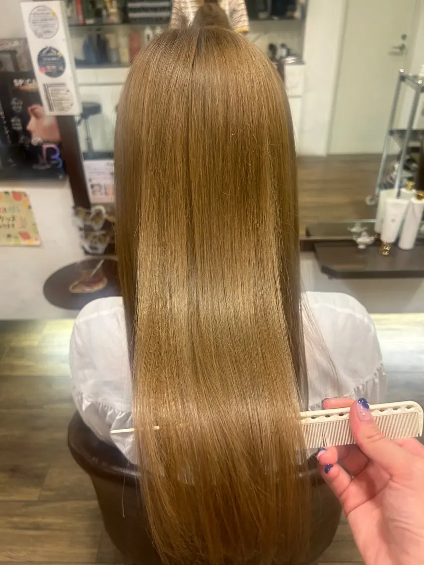 ロング トリートメント enn 髪質改善🩷 曽根依咲のヘアスタイル