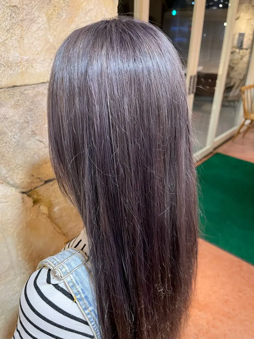 ロング カラー ブリーチ 透明感カラー 🌈鈴木 星凪🌈のヘアスタイル