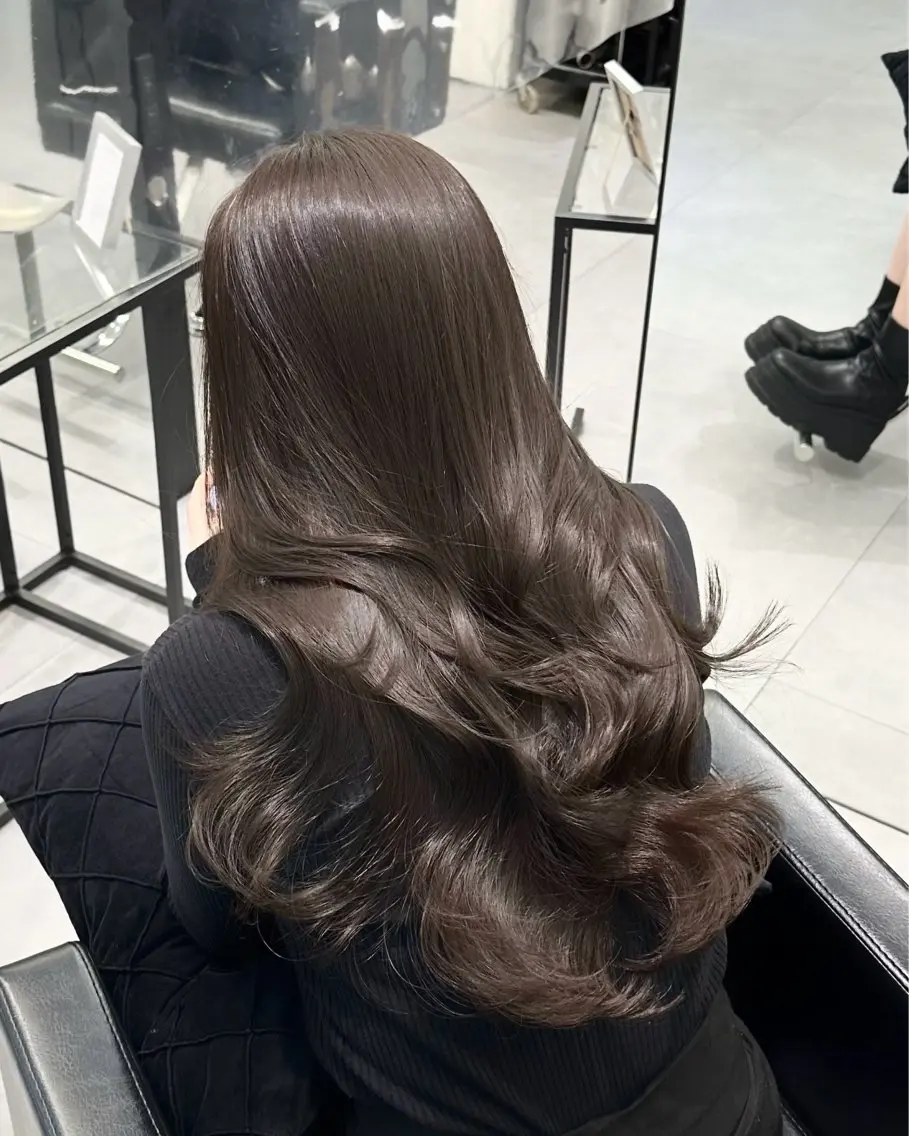 ロング カラー ロング カット ヘアカラー 盛れるヘア♡ 韓国Styleのヘアスタイル
