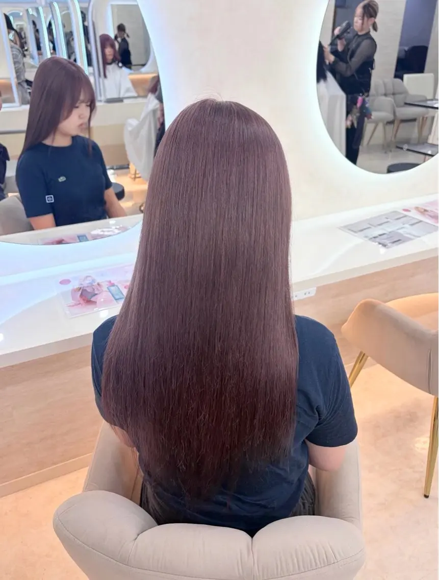 ロング ヘアカラー トリートメント ヘッドスパ 角田 満帆のヘアスタイル