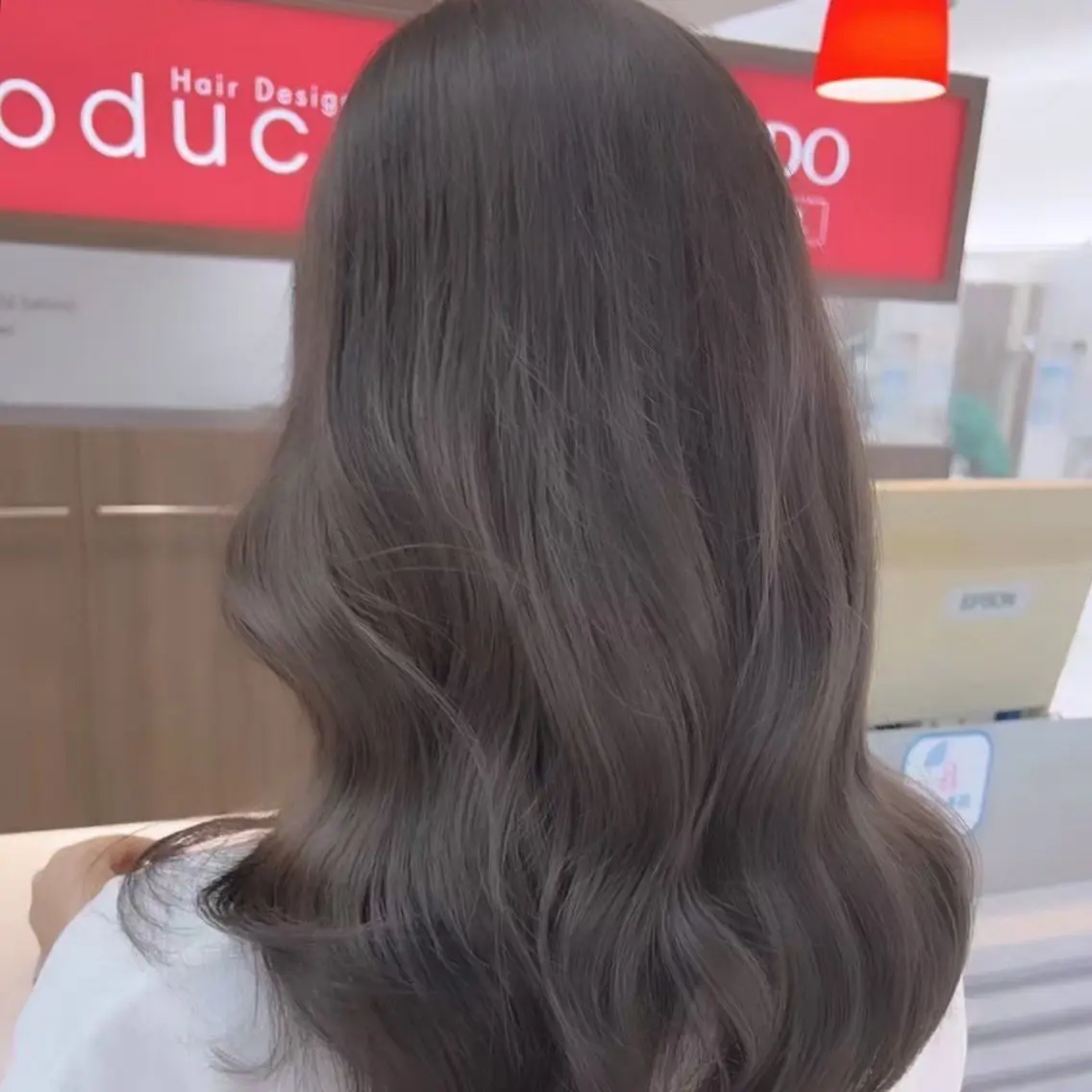 ロング カラー 縮毛矯正/ワンカラー モデル募集🫧羽夏のヘアスタイル