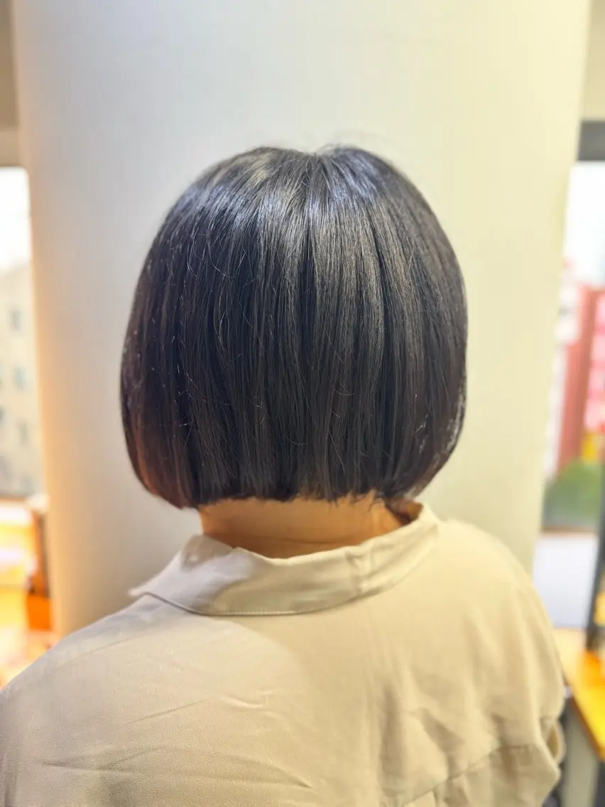 ショート ボブ カット ふくおか なな 武蔵小杉のヘアスタイル