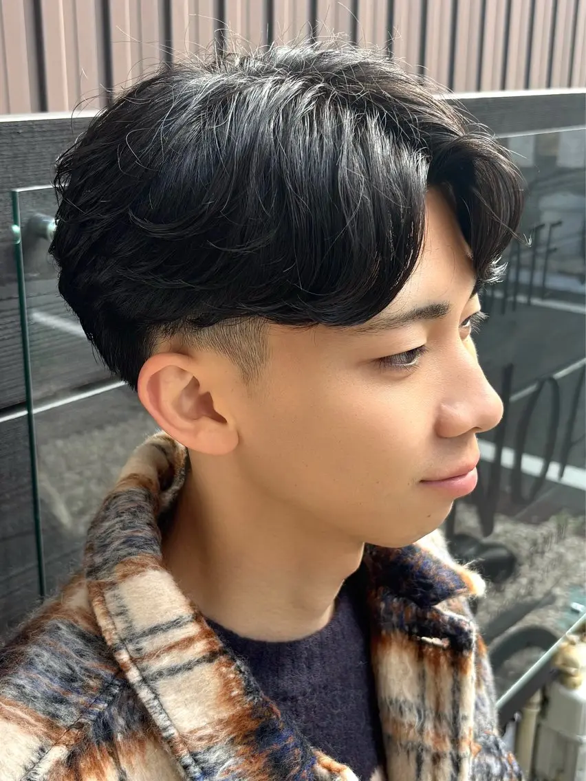 ショート パーマ メンズ ニュアンスパーマ パーマ RAIA💎ケア ブリーチ＆パーマ💎のヘアスタイル