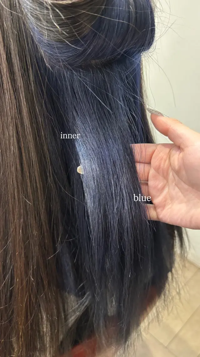 ロング カラー 飯岡 セナのヘアスタイル