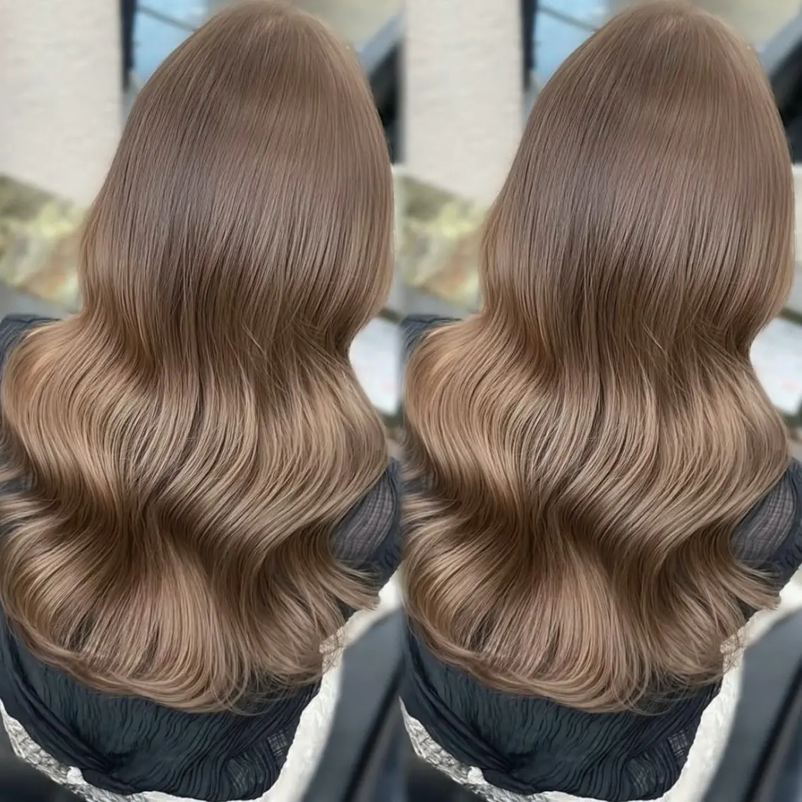 カラー ベージュカラー ミルクティーベージュ ヘアカラー PELEmana🎀 透明感🤎ᩚワンホンのヘアスタイル