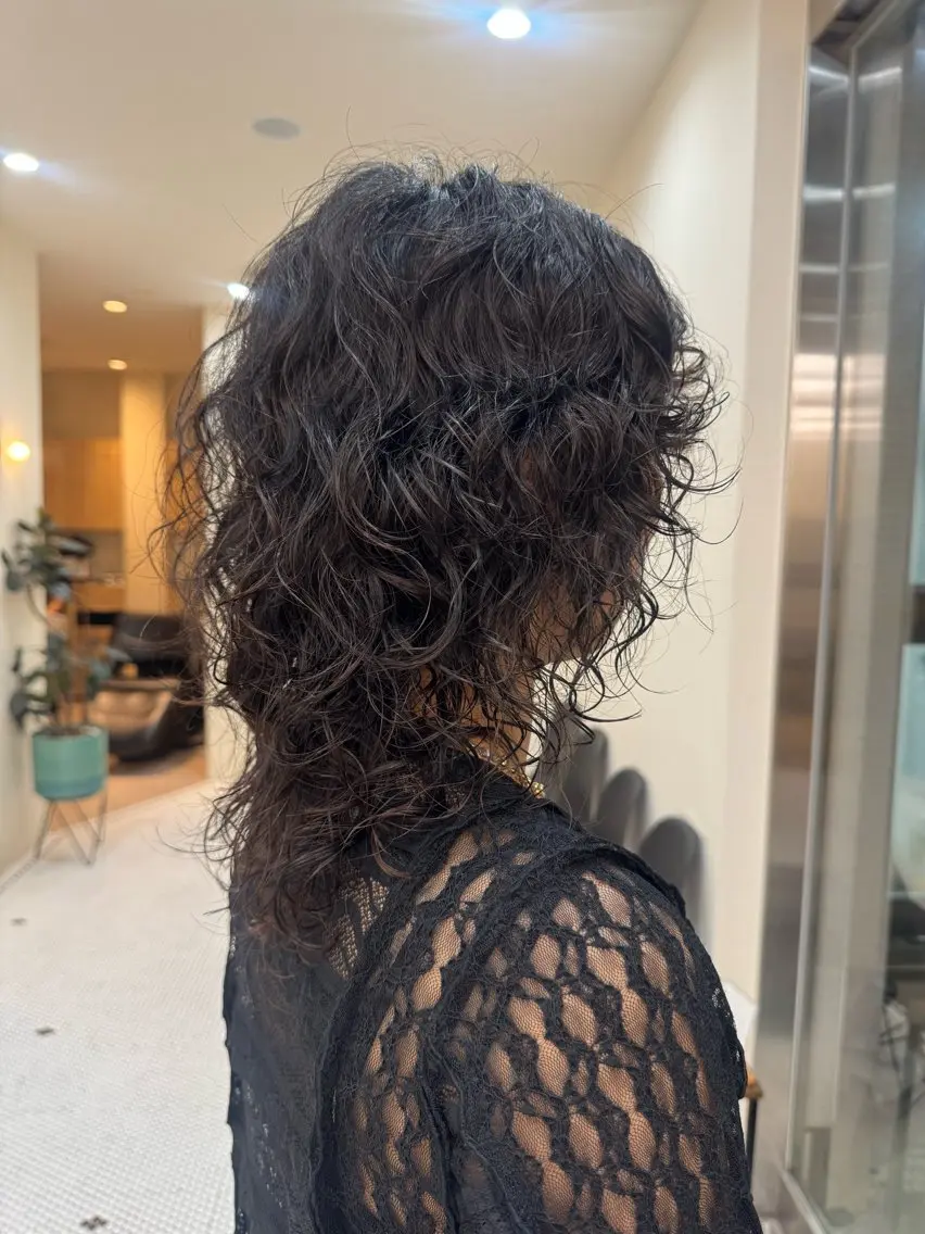 セミロング パーマ カット パーマ 山下 莉歩のヘアスタイル