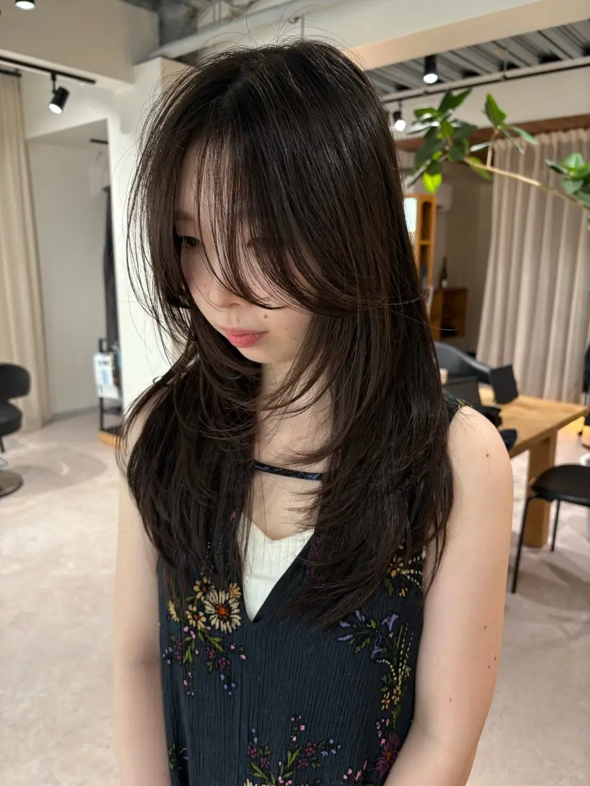 ロング カラー レイヤーカット カット ヘアカラー iroha/ n.w.h🎀のヘアスタイル