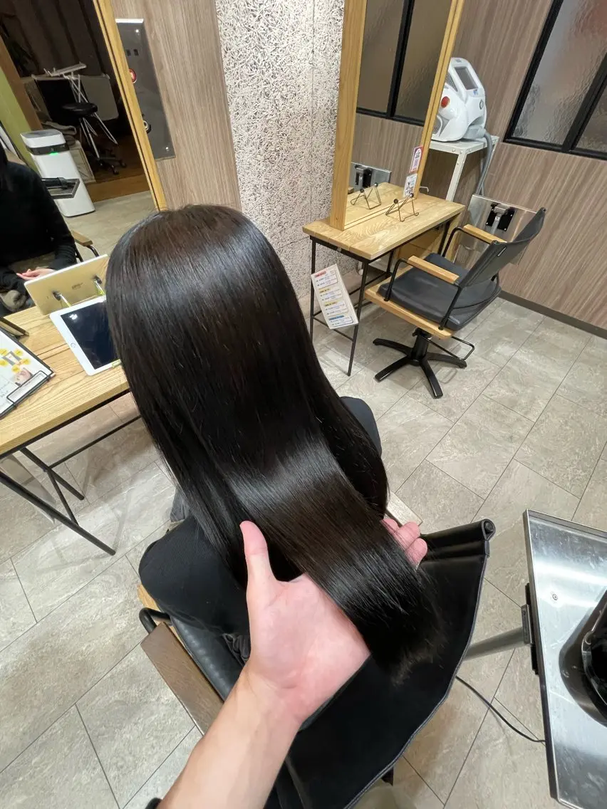 縮毛矯正の写真