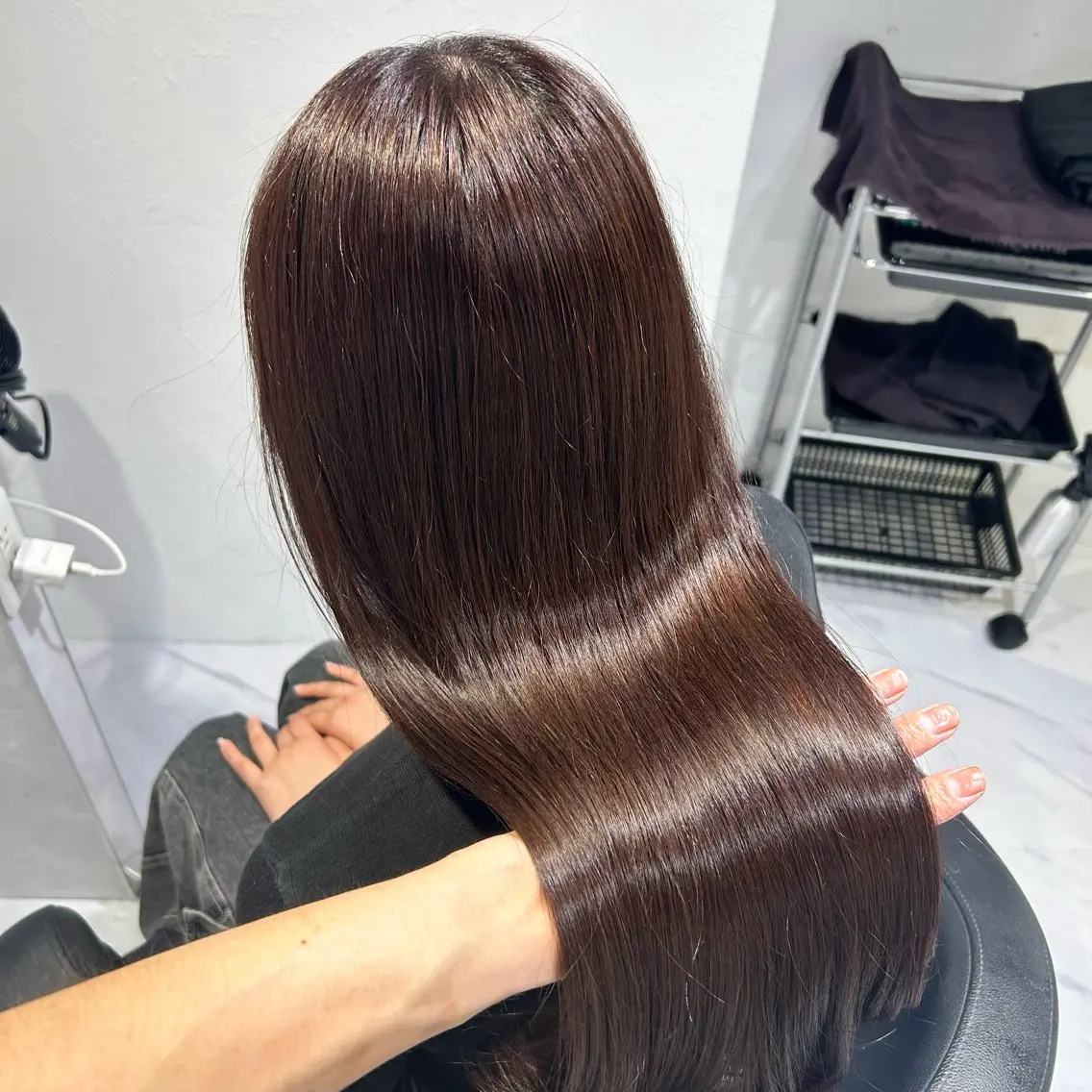 ロング カラー ヘアカラー トリートメント 表参道/透明感カラー /暗髪/ジュキヤのヘアスタイル