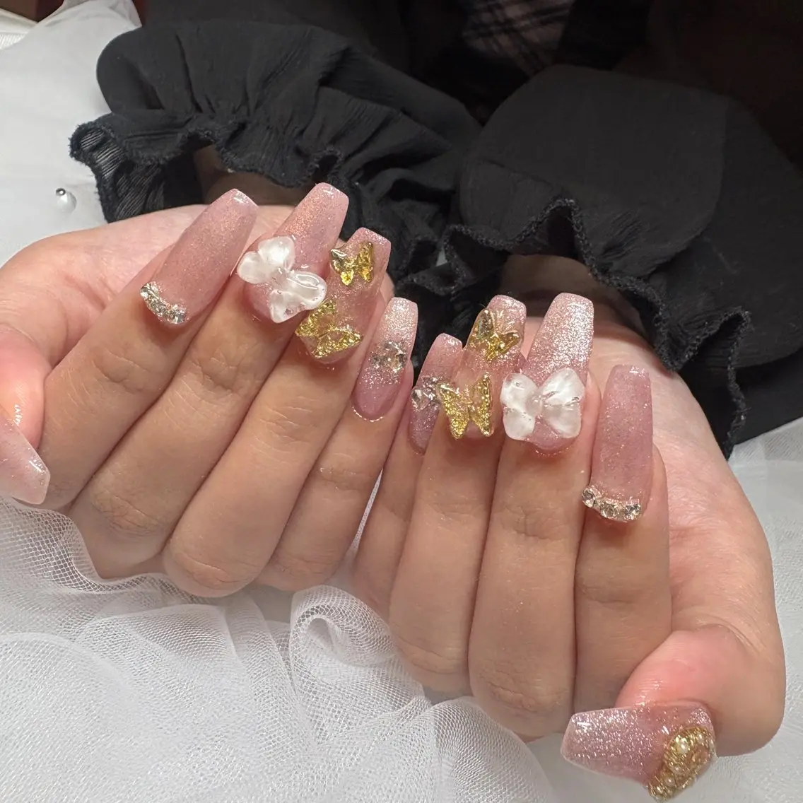 ネイル 長さ出し ジェルネイル ネイルチップ ハンドネイル ビューティサロン ☆Kirari☆のネイルデザイン