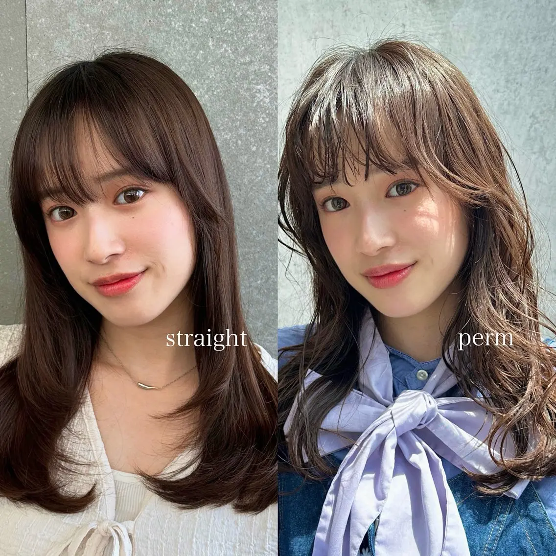 セミロング セミロングパーマ レイヤーカット カット パーマ トリートメント レイヤー/艶カラー /パーマ💚千琴のヘアスタイル