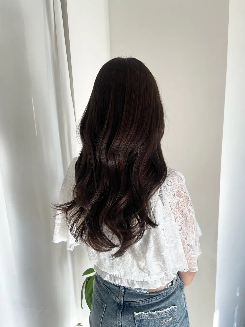 ロング まつ あみのヘアスタイル