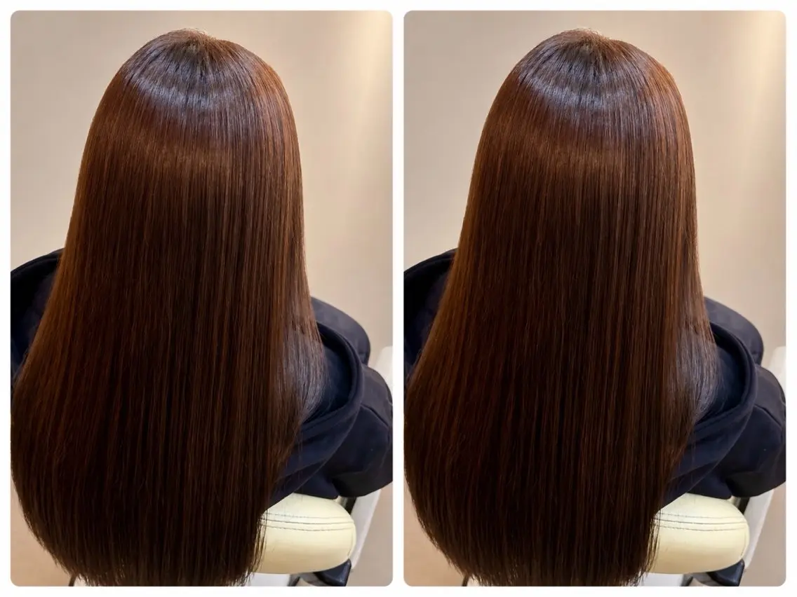 ロング カラー メンズ ブラウンカラー レッドカラー レッドブラウン ヘアカラー トリートメント ヘッドスパ 田中 翔大のヘアスタイル