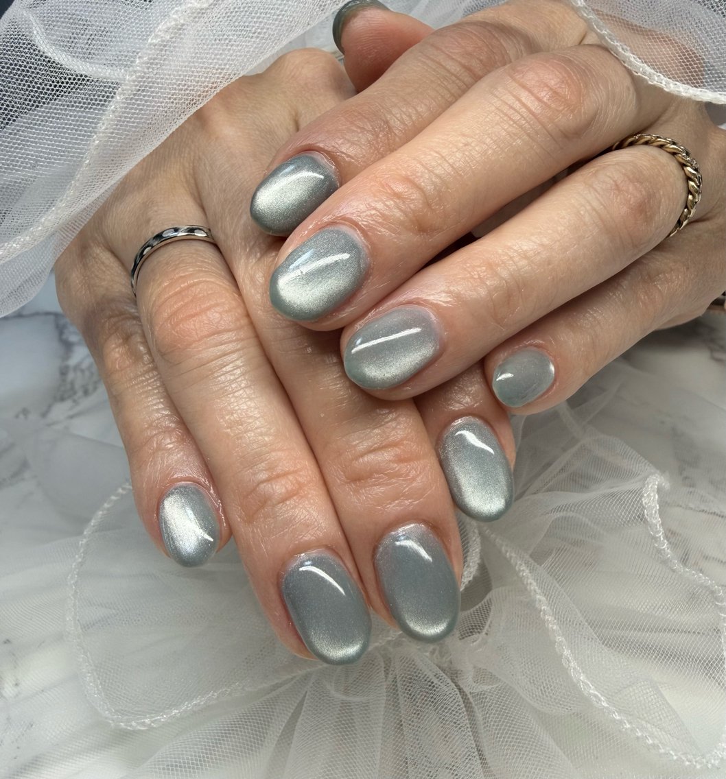 ネイル アートネイル チークネイル フラッシュネイル フラッシュマグ フレンチネイル Mai’s nailのネイルデザイン