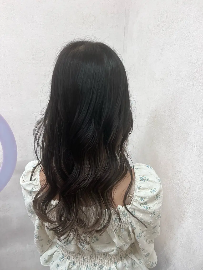 ロング ヘアカラー トリートメント 髪質改善/レイヤー 暖色/shiinaのヘアスタイル