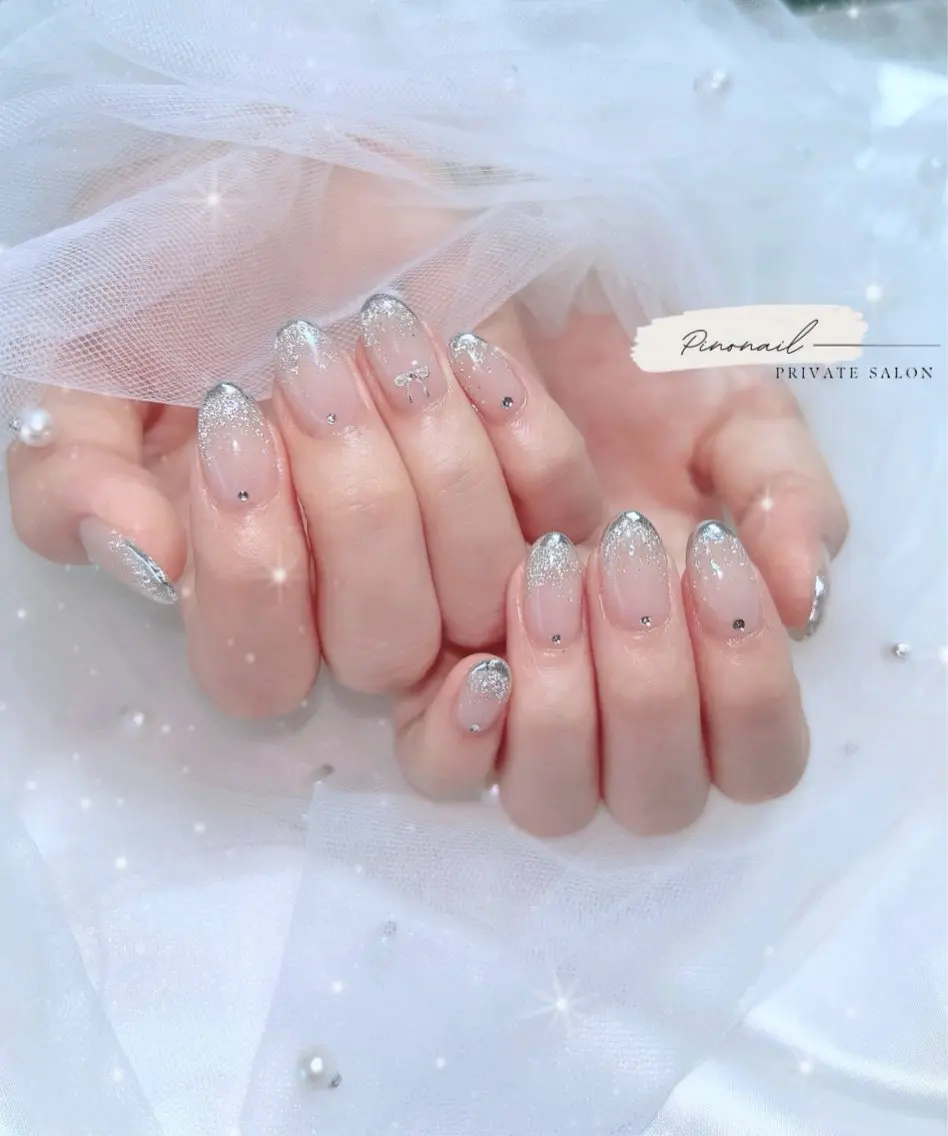ネイル リボン ハンドネイル Pino Nailのネイルデザイン