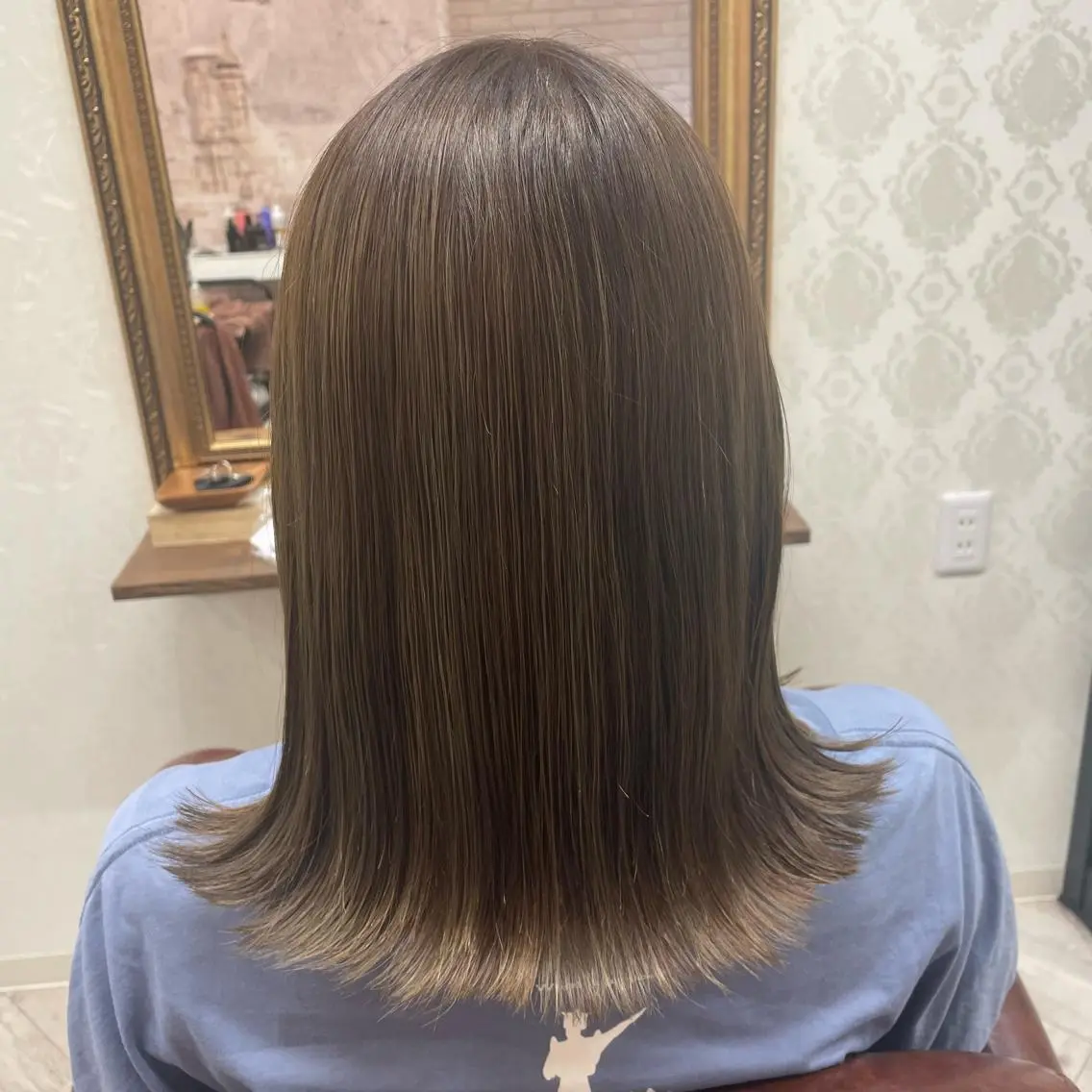 ミディアム カット ヘアカラー erina💖 CLUTCH天王寺のヘアスタイル