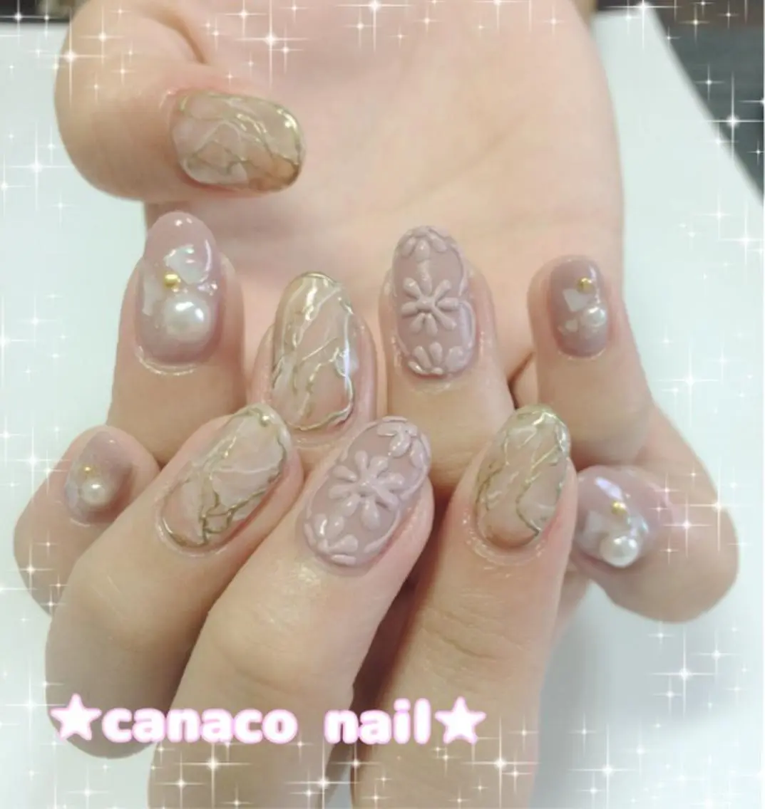 ネイル ハンドネイル ハンドケア ベテランネイル cnc  nailのネイルデザイン