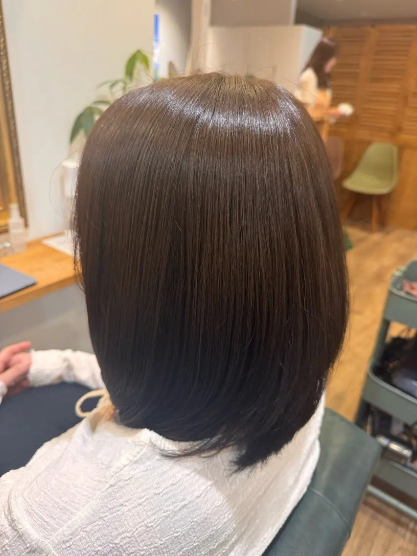 ミディアム カラー 外ハネヘア 調整中です🙇‍♀️ 高橋さらのヘアスタイル