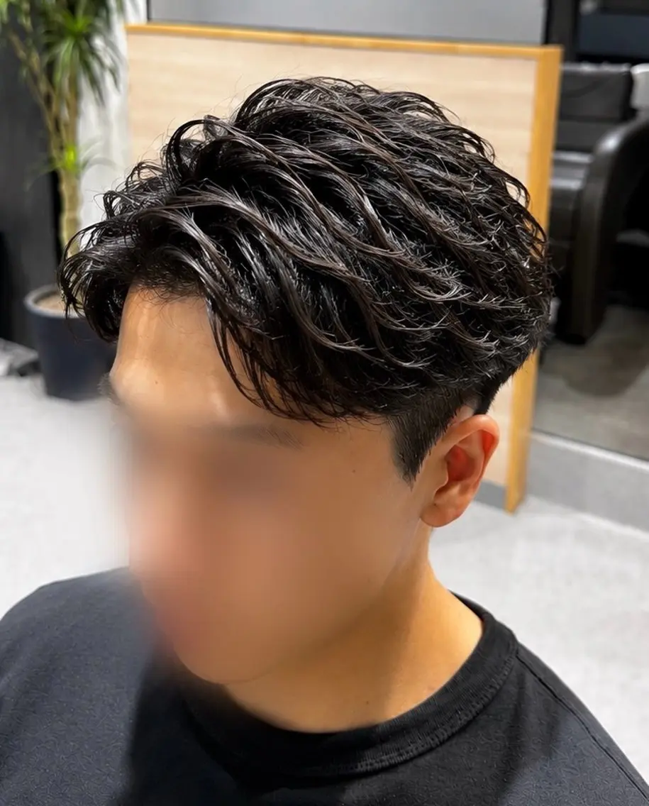 パーマ メンズ 福井メンズカット メンズパーマ野村俊太のヘアスタイル