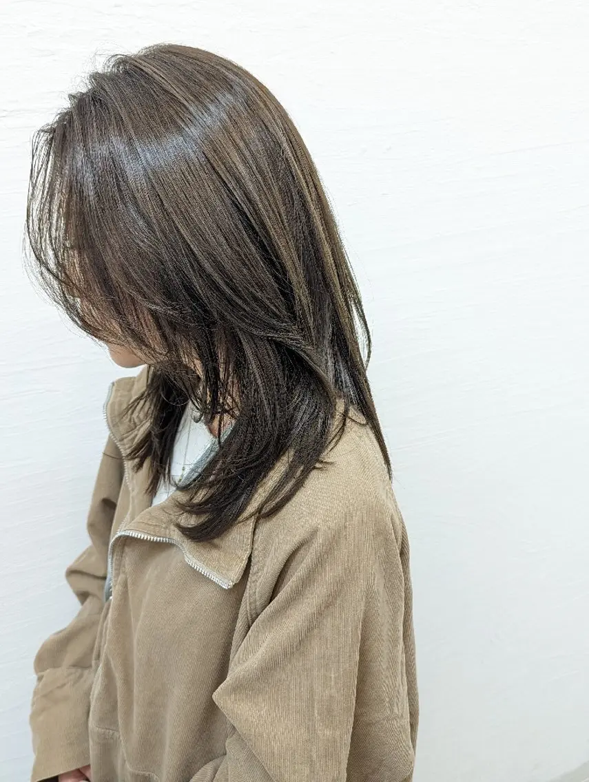 似合わせカット＋透明感カラーの写真