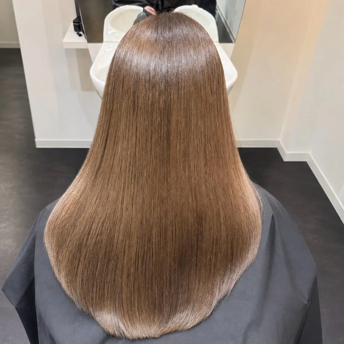 ロング 伸ばしかけ 髪質改善 縮毛矯正 トリートメント カット ヘアカラー トリートメント 美髪縮毛矯正専門 ✨be:up✨のヘアスタイル