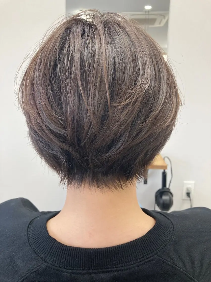 ショート カラー ショートヘア カット トリートメント SHAFT Ieiriのヘアスタイル