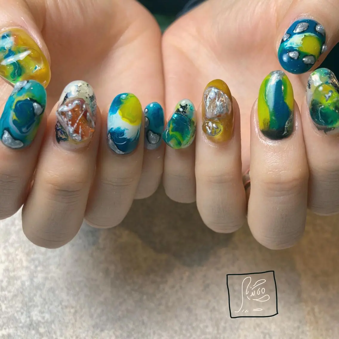 ネイル アートネイル クリアネイル ニュアンスネイル ワンカラーネイル ハンドネイル hamaguchi licoのネイルデザイン