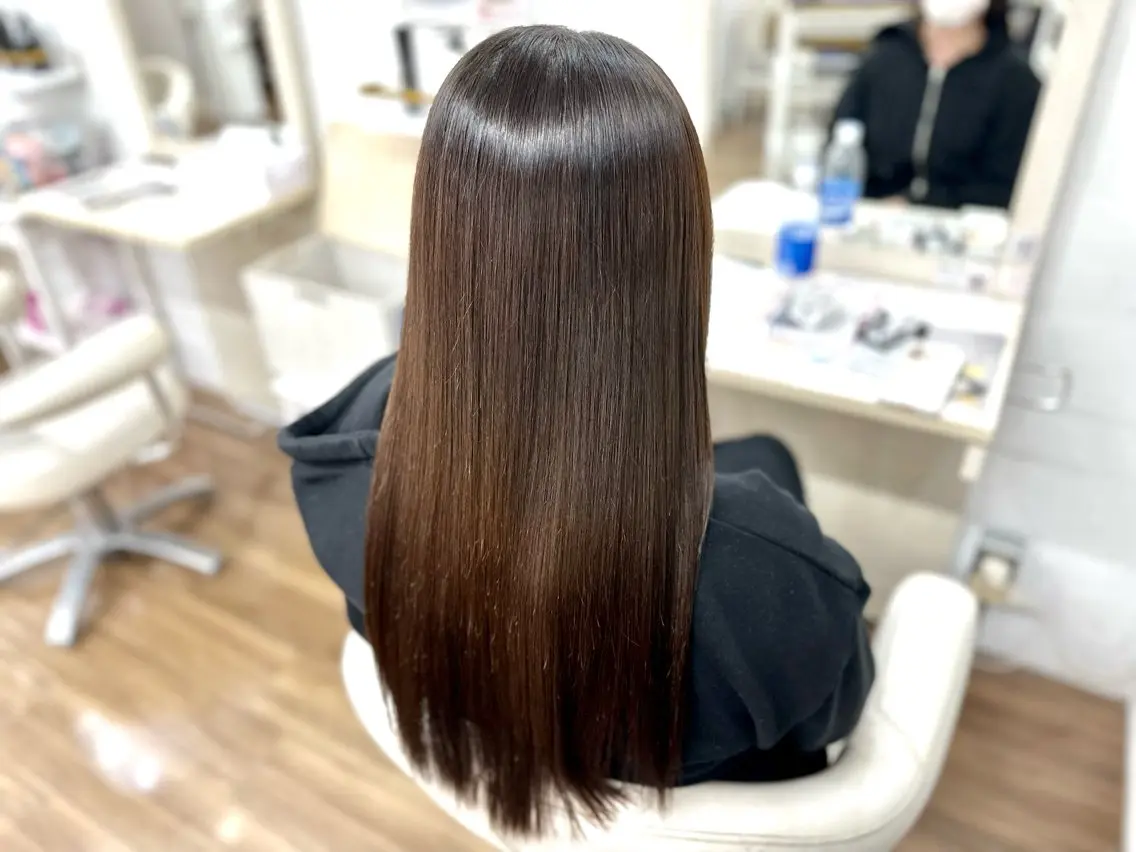 ロング 髪質改善 トリートメント トリートメント GLOSS 心斎橋 山上のヘアスタイル
