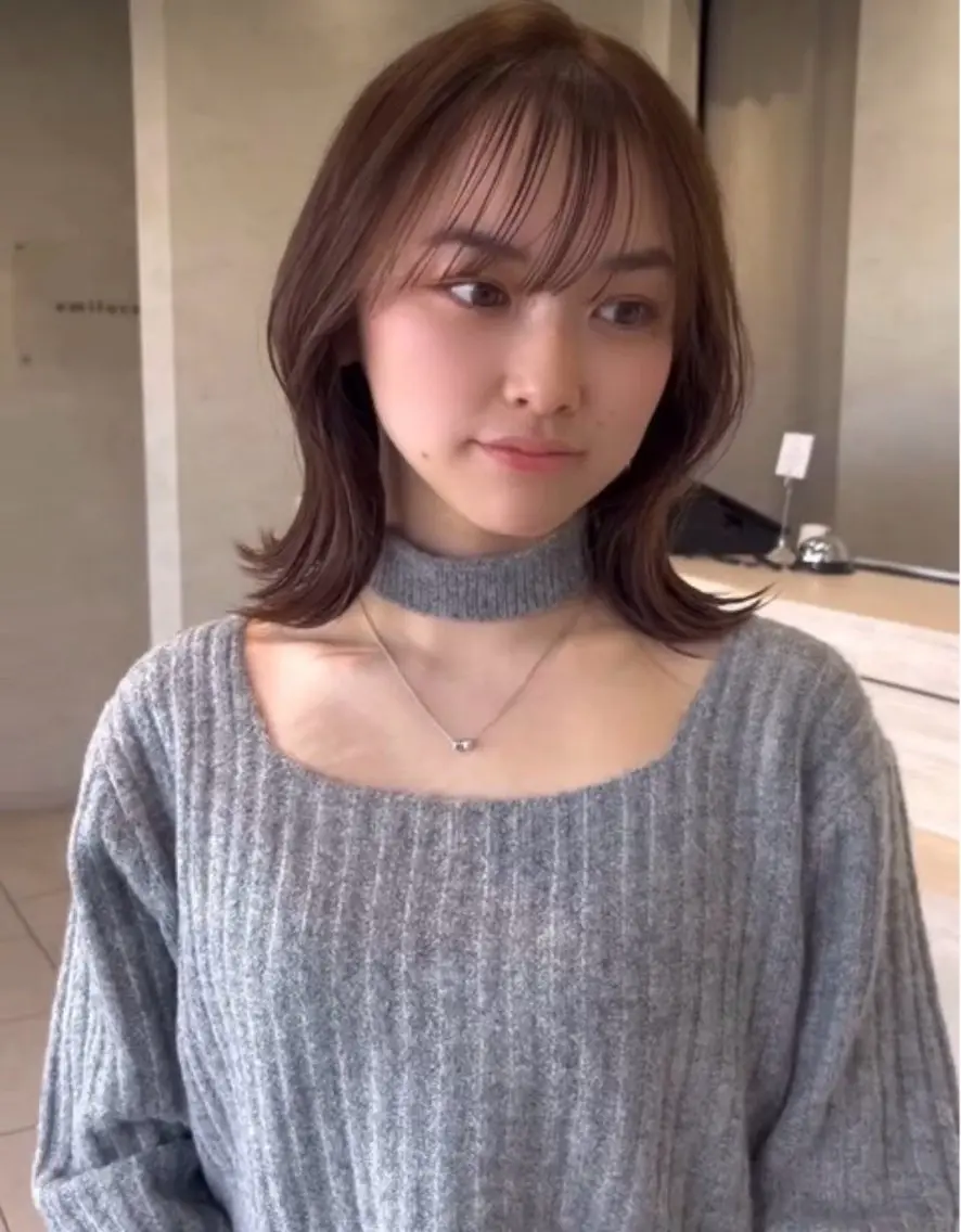 ミディアム カット 坂詰 空のヘアスタイル