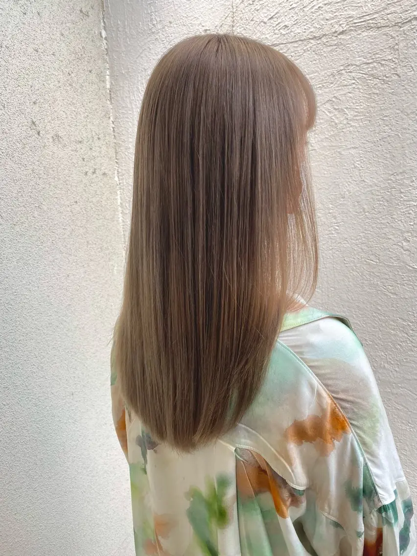ロング ヘアカラー トリートメント 千 田のヘアスタイル
