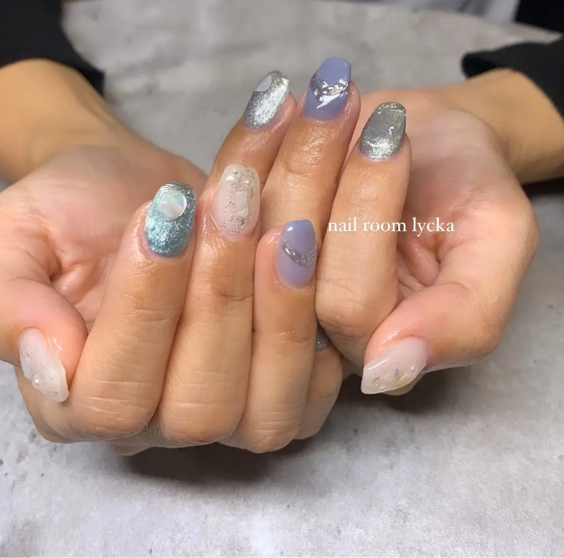 ネイル ネイルルームリッカ 𝐦𝐚𝐲𝐮のネイルデザイン