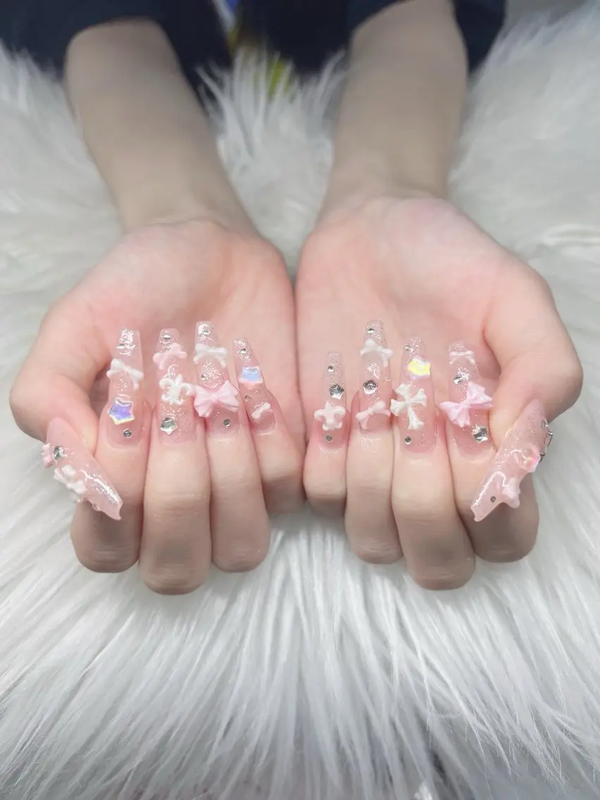 ネイル ハンドネイル Lee Nails チップ長さだし専門店のネイルデザイン