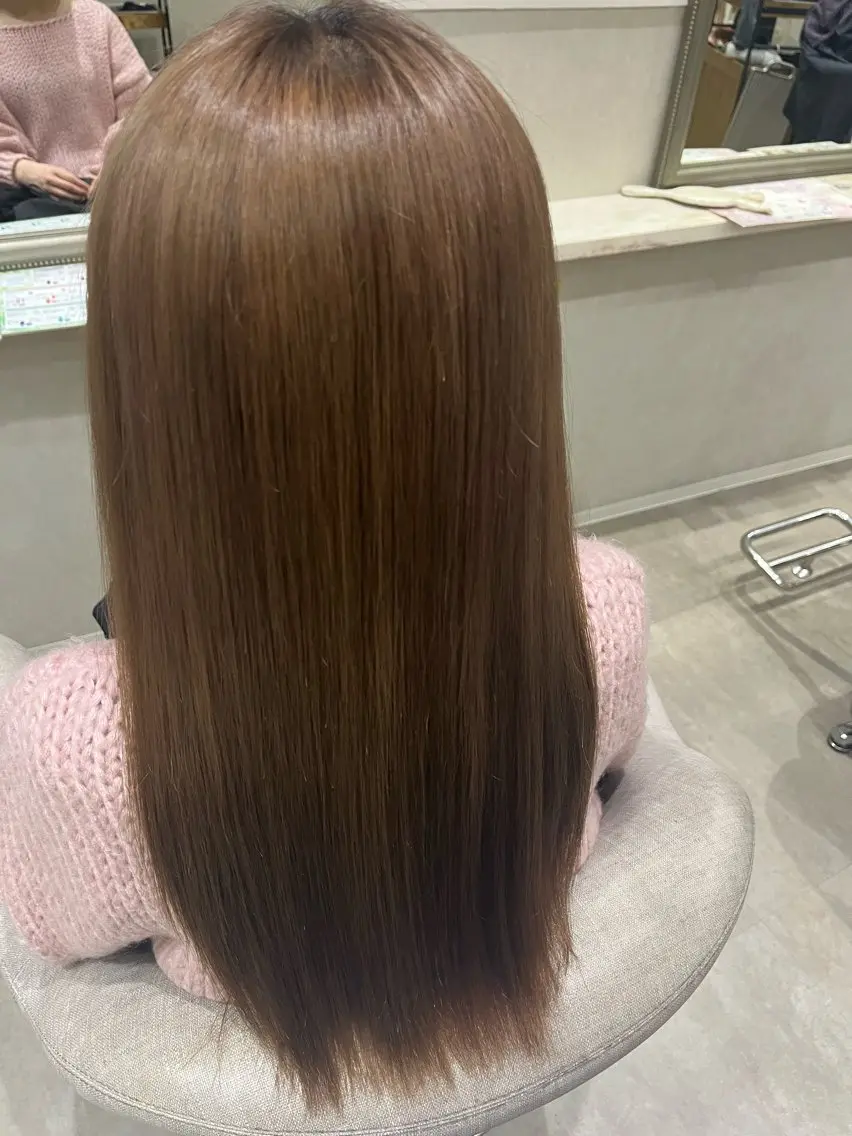 ロング 髪質改善 トリートメント カット トリートメント るな/透明感カラー/ 髪質改善/ワンホンのヘアスタイル