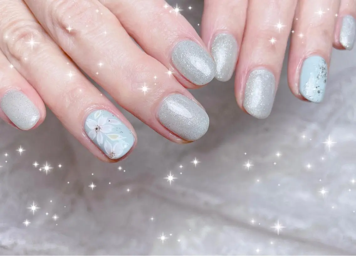 ネイル アートネイル 桜ネイル ハンドネイル FLARE NAIL フレアネイルのネイルデザイン