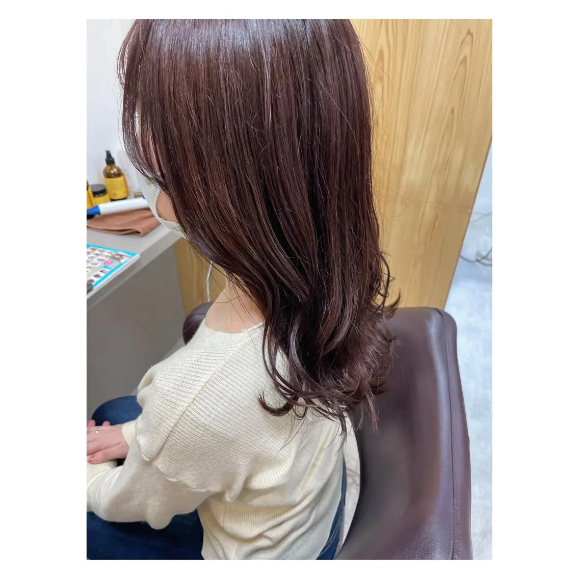 セミロング カラー ヘアカラー くるくるパーマ aikoのヘアスタイル